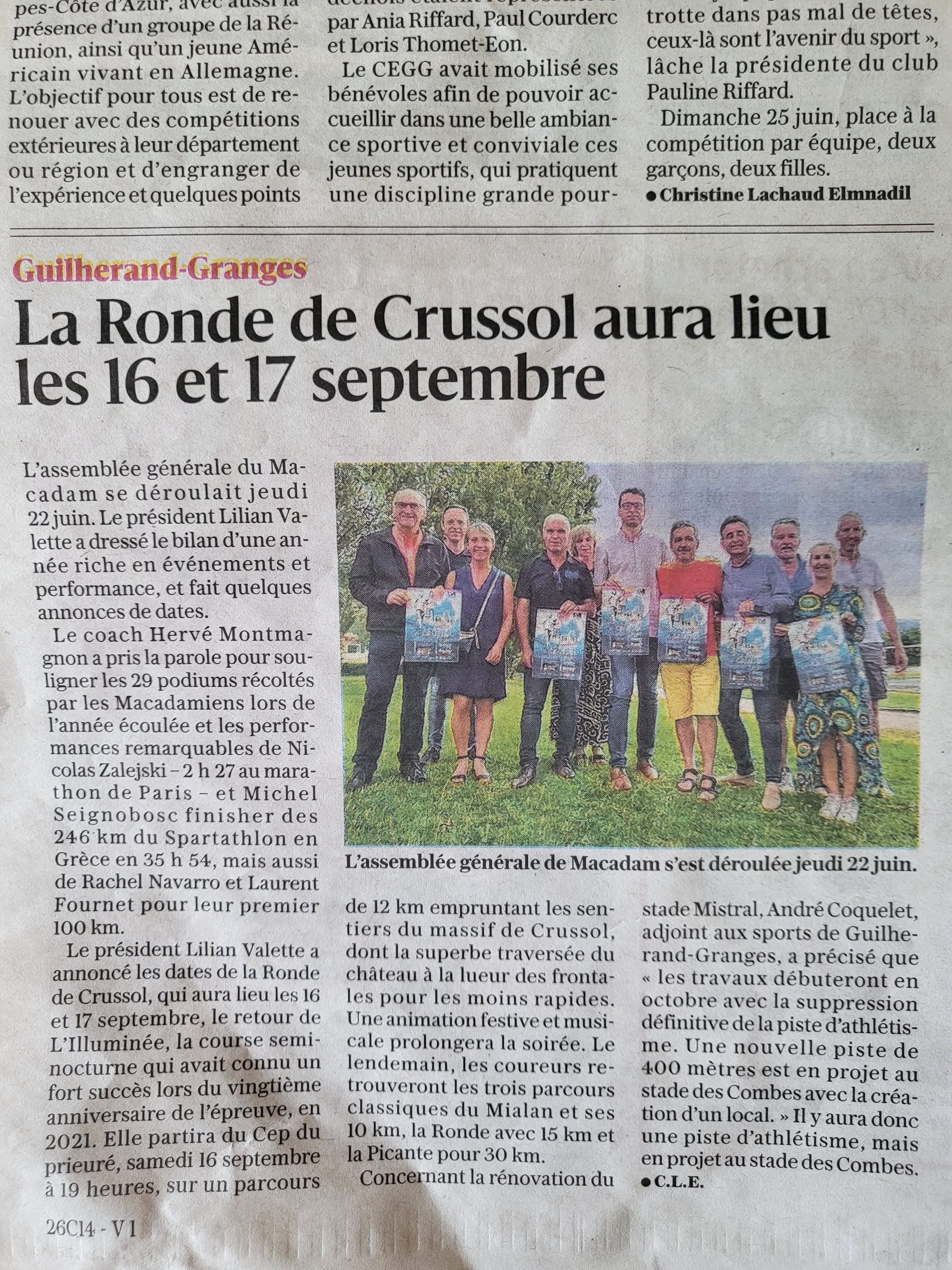 You are currently viewing communiqué de presse Ronde de Crussol 2023